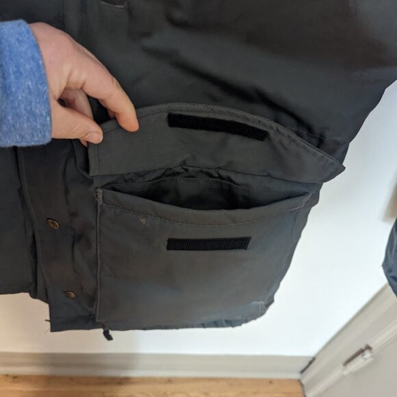 Vintage Goose Down Puffer Eddie Bauer Jacket Size XL Winter Grey - Picture 8 of 10